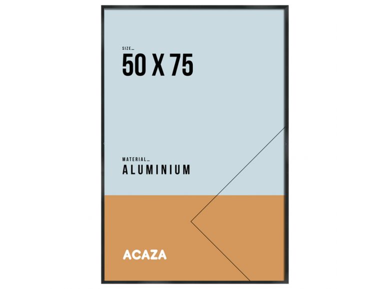 Catena Wijden haar Fotokader - solid aluminium - 50x75 cm - zwart | Acaza 