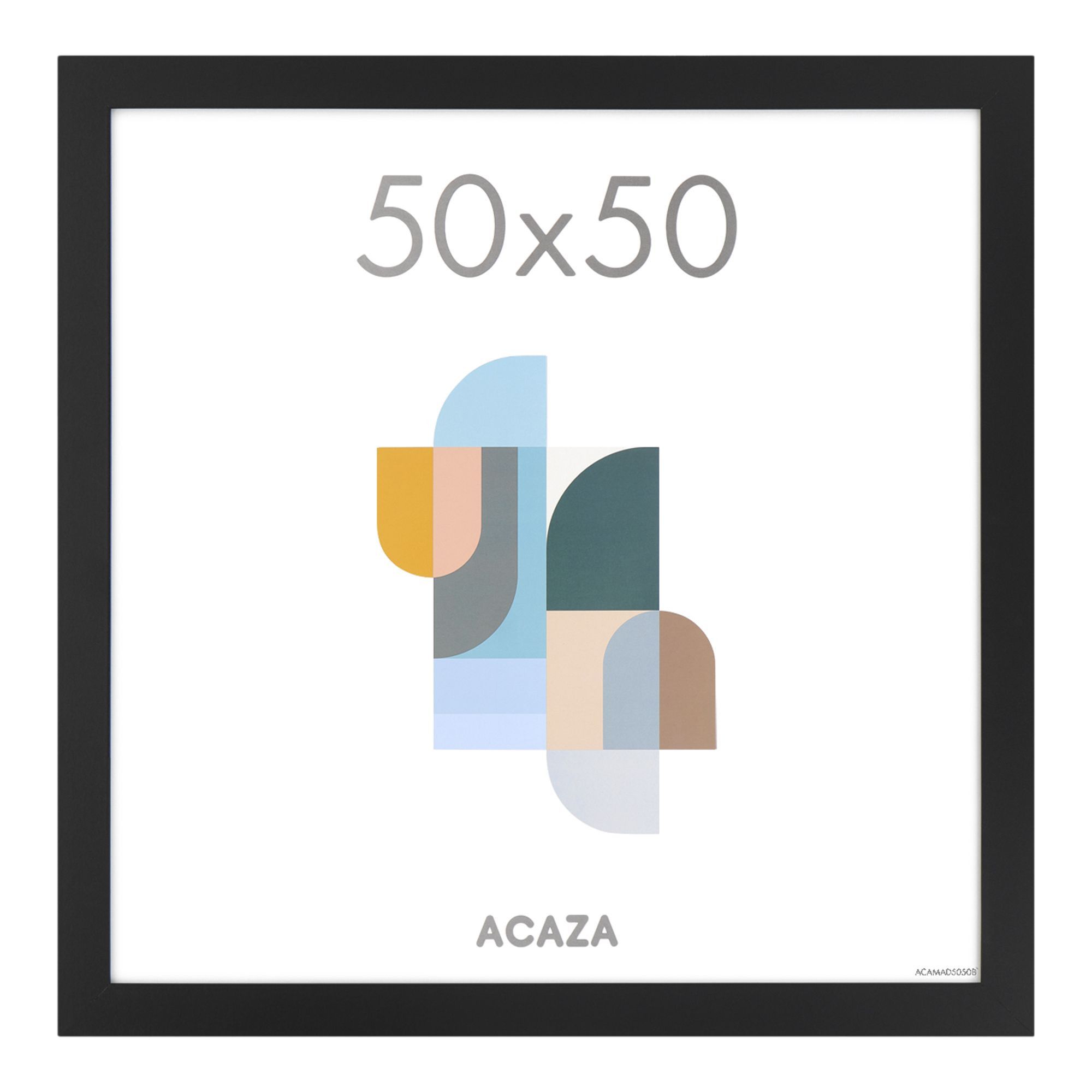 Fotokader - fotolijst - wissellijst - 50x50 cm - MDF - zwart