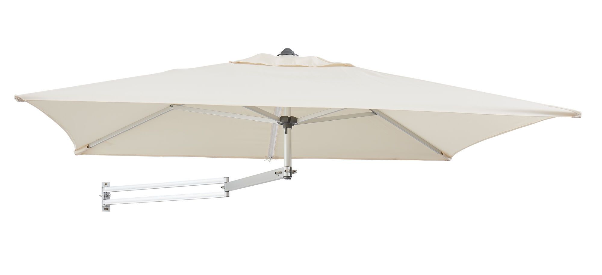 Easysol - rechthoekige muurparasol - 200x140 cm - ecru