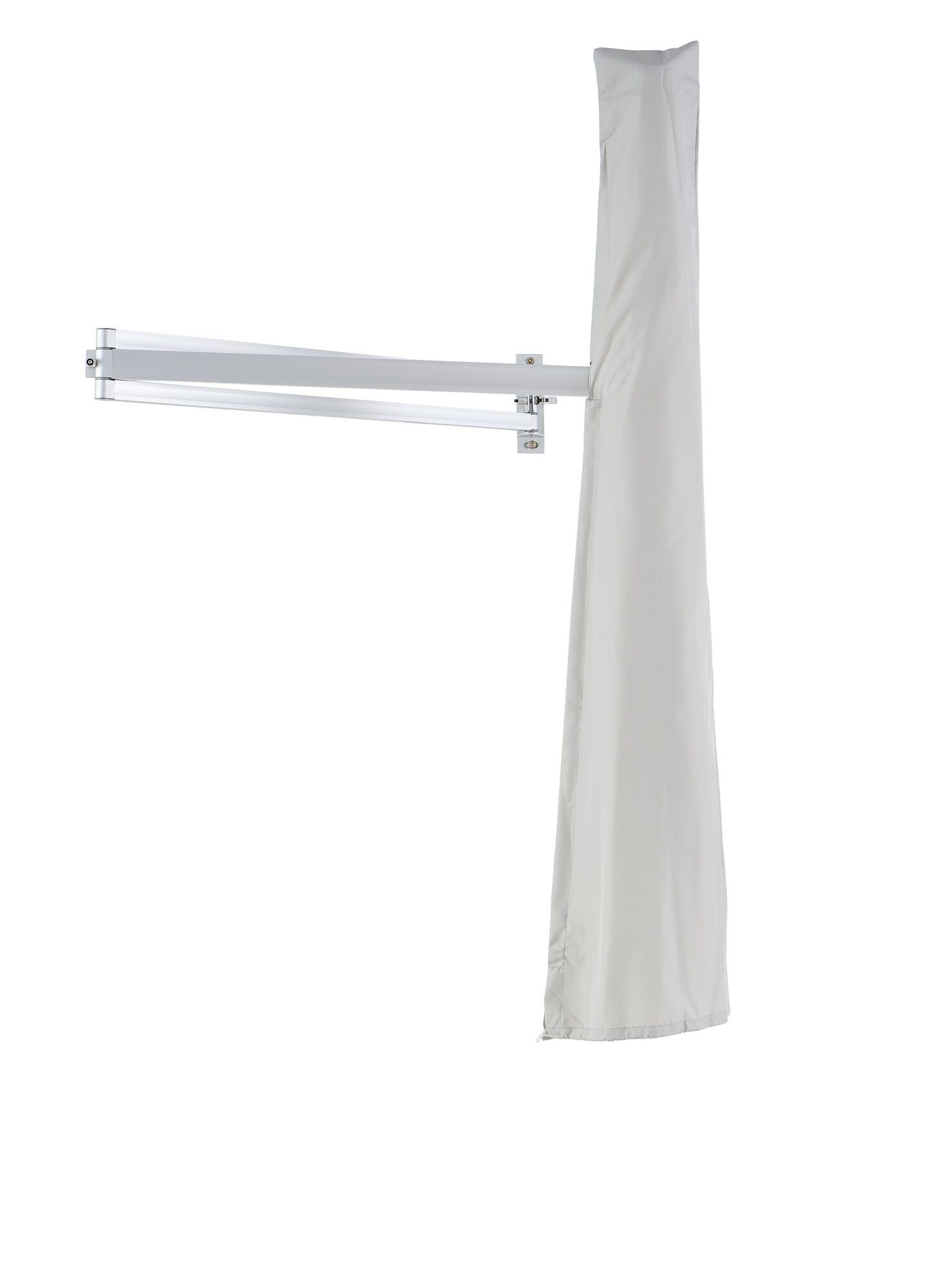 Beschermhoes voor Easysol - voor muurparasols van Ø 250 cm,200x140 cm en 200x200 cm - lichtgrijs