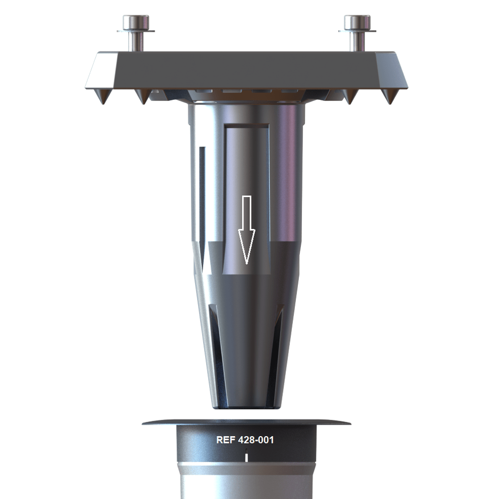 Gard & Rock - afstelbaar voetstuk - voor zweefparasol - zilvergrijs