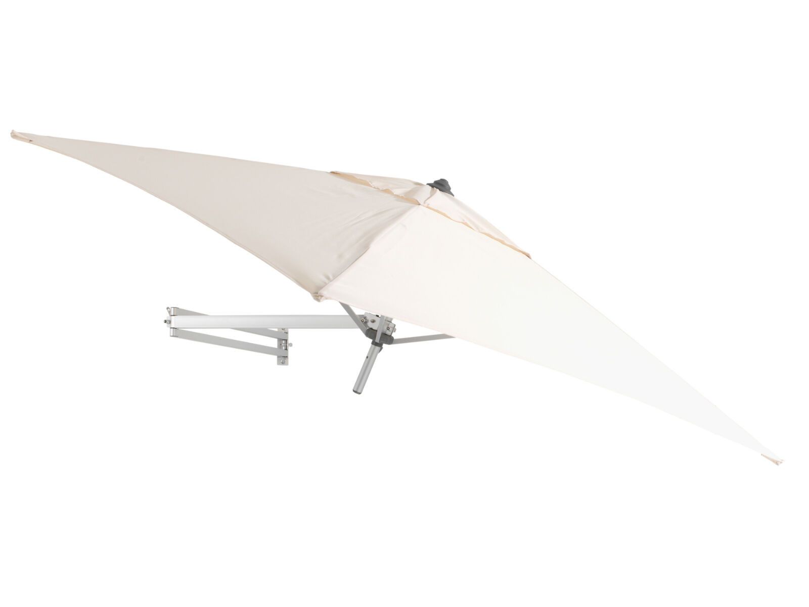 Easysol - muurparasol - vierkant - 200x200 cm - ecru