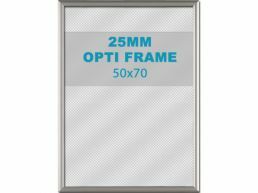 Klikkader Opti - 25 mm - 50x70 cm - zilvergrijs