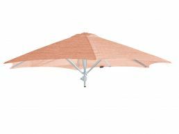 Umbrosa Paraflex parasol hexagonal Ø 270 cm sans bras sunbrella blush