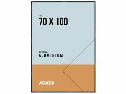 Fotokader - solid aluminium - 70x100 cm - zwart