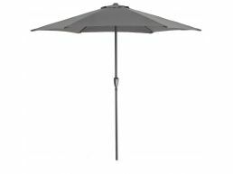 Staande parasol in aluminium - Ø 270 cm - donkergrijs