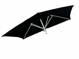 Umbrosa Paraflex vierkante parasol 190x190 cm zonder arm sunbrella black