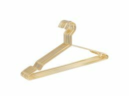 Metalen kledinghangers - ruimtebesparend - 20 stuks - goud 