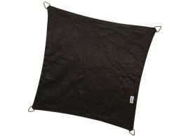 Coolfit - schaduwzeil - vierkant 5x5 m - zwart