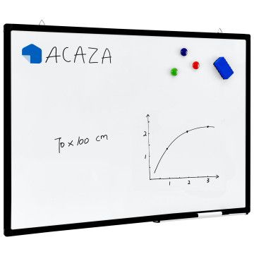 Magnetisch whiteboard - 70x100 cm - zwart Magnetisch whiteboard - 70x100 cm - zwart