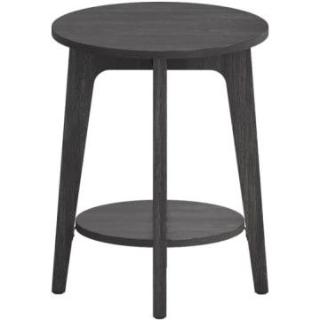 Ronde bijzettafel - 50x40x40 cm - zwart Ronde bijzettafel - 50x40x40 cm - zwart