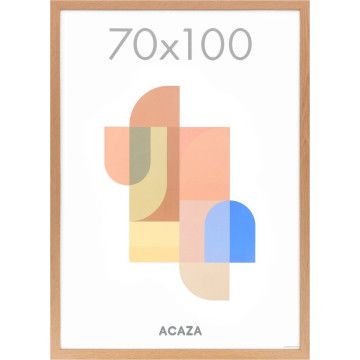 Fotolijst - wissellijst voor posters - posterlijst van 70x100 cm - fotolijst uit MDF hout - warme eik