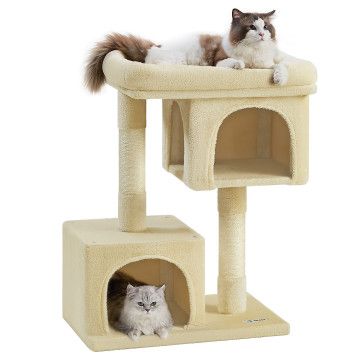 Krabpaal - krabpaal voor katten - kattenpaal - 84 cm - beige Krabpaal - krabpaal voor katten - kattenpaal - 84 cm - beige