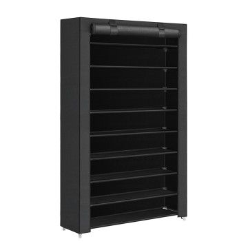 Schoenenrek - XXL - 54 paar schoenen - 100x162x28 cm - zwart Schoenenrek - XXL - 54 paar schoenen - 100x162x28 cm - zwart