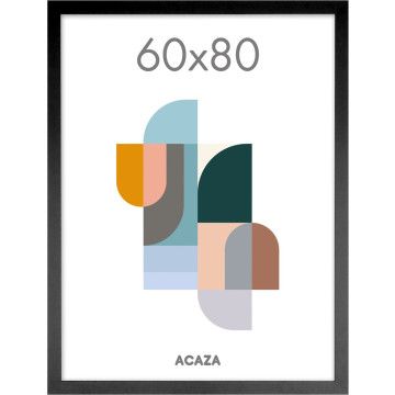 Fotolijst - wissellijst - foto kader - lijst 60x80 cm - MDF - hout - zwart Fotolijst - wissellijst - foto kader - lijst 60x80 cm - MDF - hout - zwart