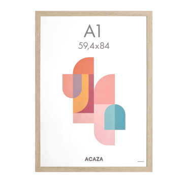 Fotokader A1 - 59,4 x 84 cm - fotolijst - MDF hout - Madison - lichte eik kleur