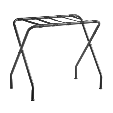 Bagagerek - kofferrek - 69 x 38 x 58 cm (B x D x H) - bagagestandaard - opvouwbaar - zwart