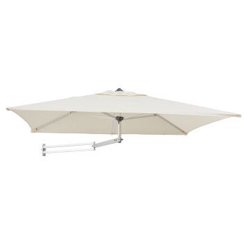 Easysol - rechthoekige muurparasol - 200x140 cm - ecru
