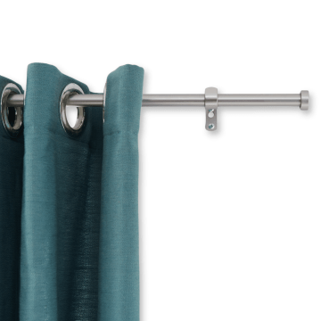 Uitschuifbare gordijnroede - stang van 90-170 cm - gordijnrail - zilvergrijs