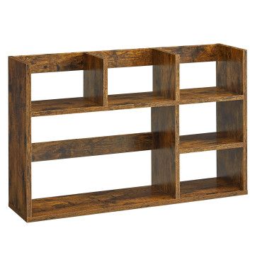 Opbergkast - boekenrek - boekenkast - 80 x 20 x 50 cm - flexibel plaatsbaar - vintage bruin Opbergkast - boekenrek - boekenkast - 80 x 20 x 50 cm - flexibel plaatsbaar - vintage bruin