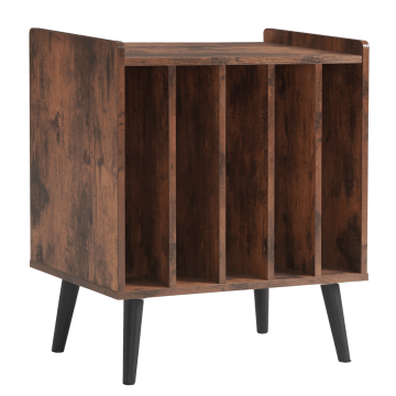 LP opbergsysteem - vintage bruin - 56,5 x 39 x 64,5 cm - vinyl opbergsysteem - LP houder - platenrek - platenkast - platenspelermeubel LP opbergsysteem - vintage bruin - 56,5 x 39 x 64,5 cm - vinyl opbergsysteem - LP houder - platenrek - platenkast - platenspelermeubel