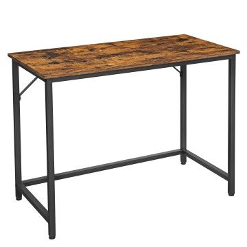 Bureau - computertafel - vintage bruin - 100 x 50 x 75 cm - computer tafel - bureau zwart en vintage bruin Bureau - computertafel - vintage bruin - 100 x 50 x 75 cm - computer tafel - bureau zwart en vintage bruin