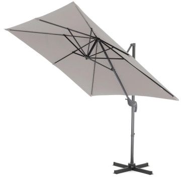 Zweefparasol - kantelbaar - 250x250 cm - lichtgrijs 