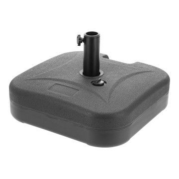Parasolvoet - parasoltegels - parasolvoeten - tot 24 kg - zwart - vierkanten parasolvoet - parasol voet