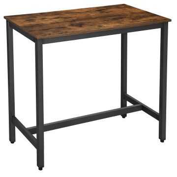 Hoge bartafel - 120x105x60 cm - vintage bruin