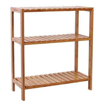 Badkamerrek - 3 legplanken - 60x66x26 cm - bamboe Badkamerrek - 3 legplanken - 60x66x26 cm - bamboe