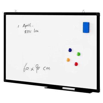Magnetisch whiteboard - 60x90 cm - zwart Magnetisch whiteboard - 60x90 cm - zwart