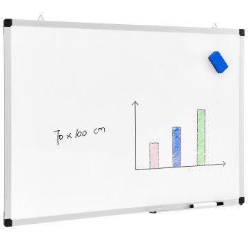 Magnetisch whiteboard - 70x100 cm - wit Magnetisch whiteboard - 70x100 cm - wit