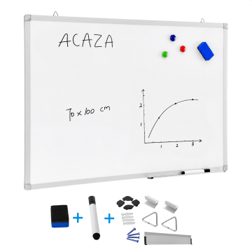 Magnetisch whiteboard - 70x100 cm - wit 