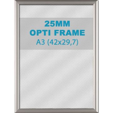 Klikkader Opti - 25 mm - A3 - zilvergrijs
