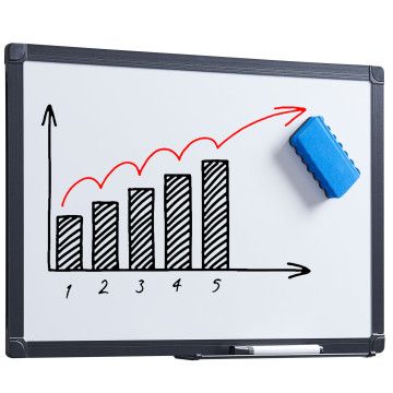 Magnetisch whiteboard - 40x60 cm - zwart Magnetisch whiteboard - 40x60 cm - zwart