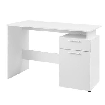 Bureau - met deur en lade - 110x75x53 cm - wit Bureau - met deur en lade - 110x75x53 cm - wit