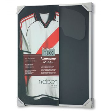 Nielsen - framebox voor t-shirt - 60x80 cm - zilvergrijs