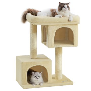 Krabpaal - krabpaal voor katten - kattenpaal - 84 cm - beige Krabpaal - krabpaal voor katten - kattenpaal - 84 cm - beige