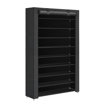 Schoenenrek - XXL - 54 paar schoenen - 100x162x28 cm - zwart