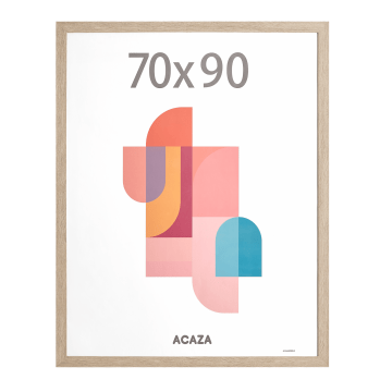 Fotokader - fotolijst - 70x90 cm - MDF hout - lichte eik kleur