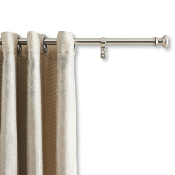 Lange gordijnroede - uitschuifbare gordijn rail - stang van 250-360 cm - zilvergrijs
