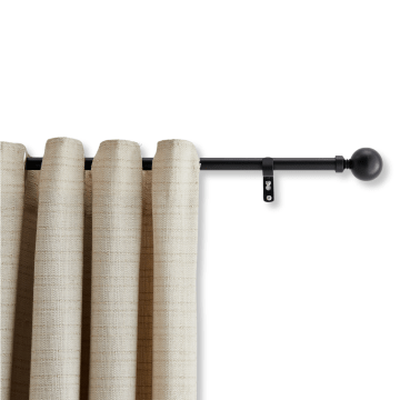 Lange gordijnroede - uitschuifbare gordijn rail - stang van 90-170 cm - zwart