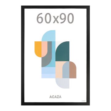 Fotokader - fotolijst van 60 x 90 cm - plexiglas - MDF - zwart