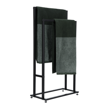 Handdoekenrek - handdoekrek badkamer - handdoekhouders - handdoekrek zwart - metaal - handdoek rek Handdoekenrek - handdoekrek badkamer - handdoekhouders - handdoekrek zwart - metaal - handdoek rek