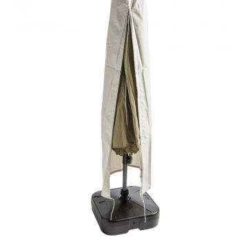 Parasol beschermhoes - met ritssluiting  - voor stokparasol van max. Ø 300 cm - lichtgrijs