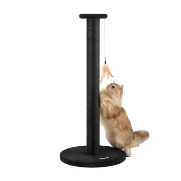 Krabpaal - krabpaal voor grote katten - kattenpaal - 90 cm - zwart Krabpaal - krabpaal voor grote katten - kattenpaal - 90 cm - zwart