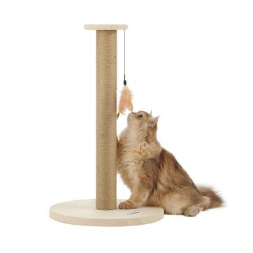 Krabpaal - krabpaal voor katten - kattenpaal - 64 cm hoogte - beige Krabpaal - krabpaal voor katten - kattenpaal - 64 cm hoogte - beige