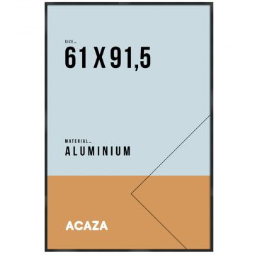 Fotokader - solid aluminium - 61x91.5 cm - zwart