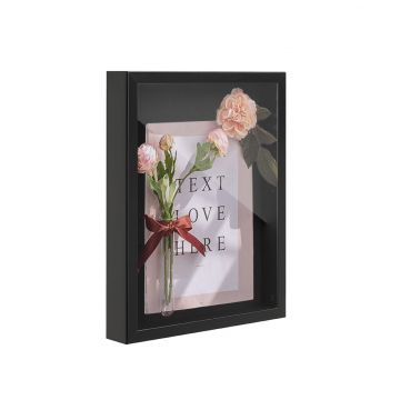 MDF box frame 3D - 30x40cm - zwart