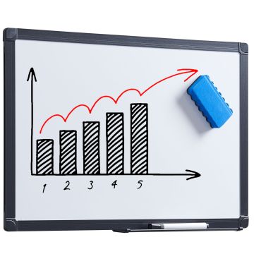 Magnetisch whiteboard - 40x60 cm - zwart